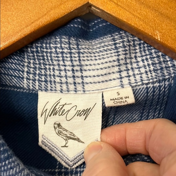 White Crow Blue Button Down Shirt - Picture 2 of 8